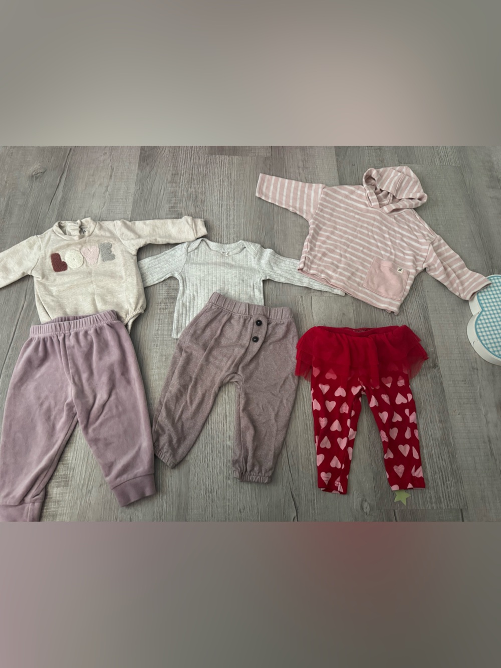 6 pieces baby girl clothing